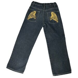 VTG Old Skool Jeans Kids‎ Size 6 Blue Denim Baggy Y2K Hip Hop Skate Grunge Boys